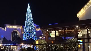 0043 🇨🇾 Christmas lights in Limassol by night 🇬🇧 [upl. by Ardnasal58]