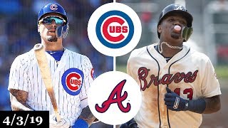 Chicago Cubs vs Atlanta Braves Highlights  April 3 2019 [upl. by Siva]