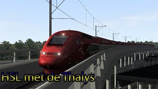 Met 300 over de HSL met de Thalyss  Train Simulator 2018 [upl. by Atikir]