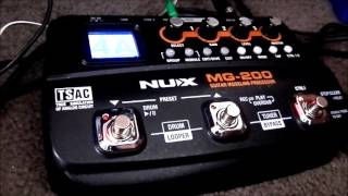 Nux MG200 Multi effects pedal review and tour [upl. by Deaner]