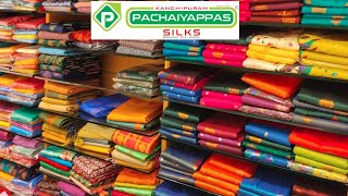 T Nagar Pachaiyappas Silks Semi Tussar  Temple Border sarees  Organza Collections from Rs425 [upl. by Therese]