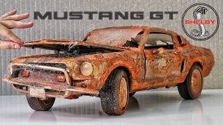 Abandoned 1968 Ford Mustang Shelby GT500 Full Restoration [upl. by Eiralc]