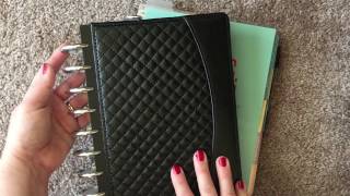 Planner Peace  Turning an Erin Condren or Inkwell Press Planner into a Disc Bound Bullet Journal [upl. by Ahsinam80]