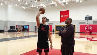 NBA sharpshooter Bogdan Bogdanovic teaches quickrelease shooting technique [upl. by Farika]