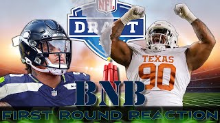 First Round of the NFL Draft Wrapup  The BNB Show [upl. by Hesler192]