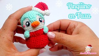 PINGUINO Nuevo tutorial Adornos para el Arbol Navidad Amigurumi [upl. by Kirby]