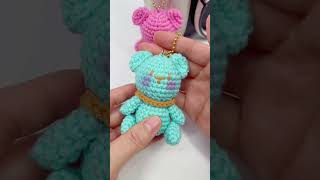 🐻🐻🐻Crochet Bear Keychain [upl. by Annaeg]