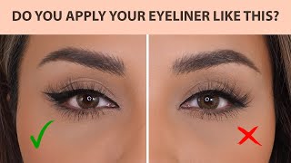 HOW TO APPLY EYELINER THE RIGHT WAY 2021  NINA UBHI [upl. by Ayanat]