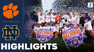 Clemson vs Notre Dame  NCAA Mens College Cup Soccer Final  Highlights  December 11 2023 [upl. by Yennor]