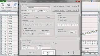 Maintaining X12ARIMA model in Excel [upl. by Liliane]