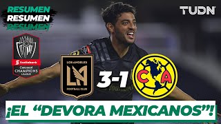 Resumen y goles  LAFC 31 América  CONCACAF Champions  Semifinal  TUDN [upl. by Yonit]