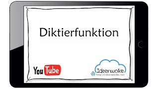 Diktierfunktion auf dem iPad nutzen iPadOS [upl. by Aleunam]