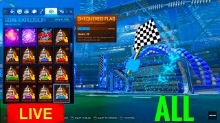 ALL PAINTED CHEQUERED FLAGS IN ROCKET LEAGUE [upl. by Harms]