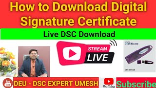 How to download DSC Certificate in DSC Token from Pantasign  DSC EXPERT UMESH  Eapss Proxkey Token [upl. by Selle]