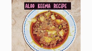 aloo keema recipe l beef keema recipe l Zainab cooks [upl. by Gnouv]