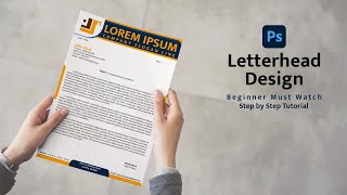 How to Design a Letterhead in Adobe Photoshop [upl. by Goggin481]