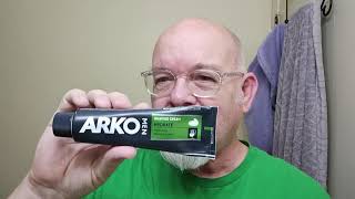 Mac Metalworks DE Arko Hydrate shaving cream amp Osage Rub aftershave [upl. by Nosyaj]