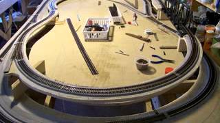 HO Scale 4x8 Layout [upl. by Enyad633]