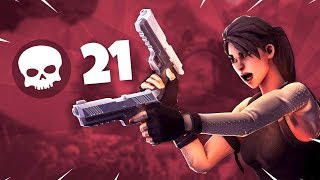 Fortnite needs to nerf this weapon 21 Kill Solo Win [upl. by Ormsby]