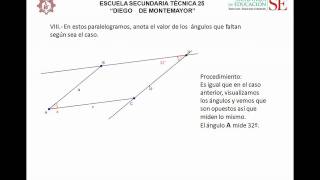 Tercero B1 C8 Criterios de congruencia de triángulos Propiedades de un paralelogramo [upl. by Gnouh]