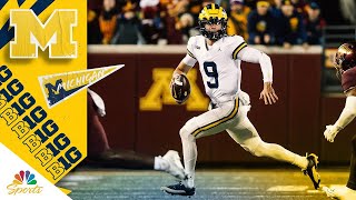 JJ McCarthy highlights from Michigans Week 6 win vs Minnesota  NBC Sports [upl. by Pavia]