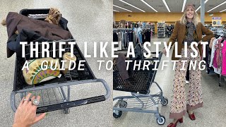 THRIFT LIKE A STYLIST EP 4 MY GUIDE TO THRIFTING IN EACH CATEGORY OF THE THRIFT STORE [upl. by Tu]