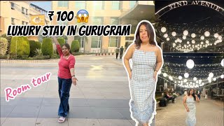 ₹100 luxury stay in Gurgoan Room Tour  Vlog [upl. by Jamima863]