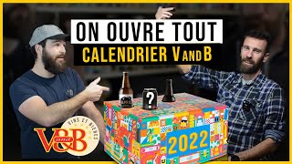 Calendrier bière V and B 2022 Unboxing  no spoil [upl. by Hartley]