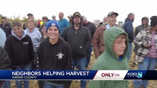 ‘I know he’s smiling down’ Neighbors help Hardin County family harvest crops after farmer’s death [upl. by Ahearn636]