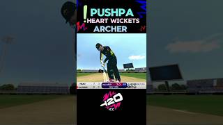 🤯👻 Pushpa Warner heart 💔 Wickets Archer ♂️ in Real Cricket 24  Aus vs Eng T20 World rc24 shorts [upl. by Zilevi466]