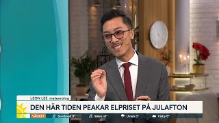 Elpriskollen Då peakar elpriset på julafton  Nyhetsmorgon  TV4 amp TV4 Play [upl. by Adnohsirk7]