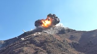 1000 lb JDAM GBU32 JDAM Dropped in Mangwal Valley Kunar Province in HD [upl. by Auberon]