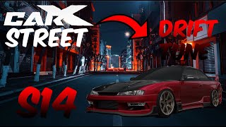 INSANE SMOOTH S14 Drift Tune on CarX Street [upl. by Neelrahs990]