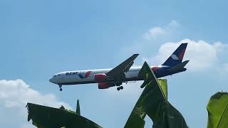 Azur Air Boeing 767300 Landing At Noibai Intl Airport  Russian Football Team Arrives In Hanoi [upl. by Naivaj665]