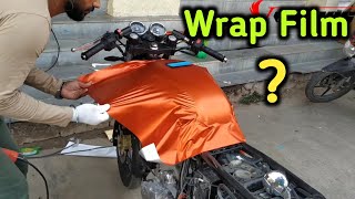 Wrap Bike amp Car On Home  Wrapping Meterial Review and Apply Trick [upl. by Eilram]