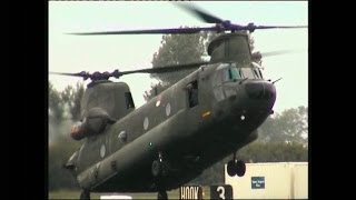 2x CH47 CHINOOK quotBAMBI BUCKETquot  DISPLAY  OPEN DAGEN 2006 [upl. by Elcin509]