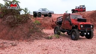 15 Scale RC Trucks Offroad Adventures AEV Jeep Brute TF2 hilux Defender 110 Hummer  Part 1 [upl. by Koorb132]