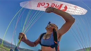 Paragliding and Climbing Crazy stunt in Ekstremsportveko [upl. by Romonda409]