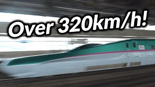 Japans Bullet Train Passing At 320kmh FULL SPEED Shinkansen [upl. by Nostaw]