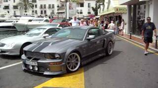 Ford Mustang quotEleanor Body Kitquot en Puerto Banús [upl. by Eerb]