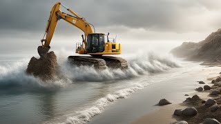 Cromer North Norfolk Sea Defence Construction 2024 [upl. by Bickart]