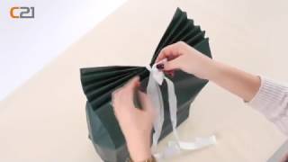 Tutorial Geschenke verpacken Tüte für große Geschenke [upl. by Nalda852]