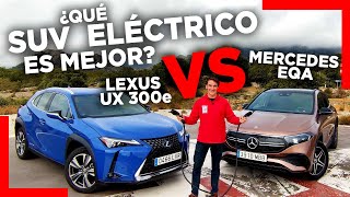 COMPARATIVA MERCEDES EQA vs LEXUS UX 300e  ¿Qué COCHE ELÉCTRICO gana en este DUELO [upl. by Nelluc]