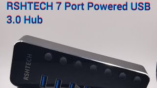 Rosonway amp RSHTECH 7 Port Powered USB 30 Hub [upl. by Samala601]