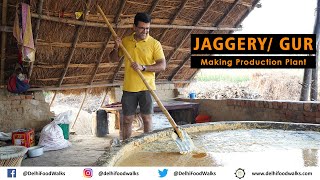 Traditional JaggeryGur Making Production Unit in India I Jaggery Making step by step explanation [upl. by Boy]