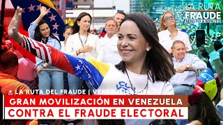 🔴 ÚltimaHora  Gran movilización en Venezuela contra el fraude electoral [upl. by Eynenihc]