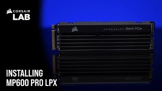 How to Install CORSAIR MP600 PRO LPX M2 NVMe SSD on PS5 [upl. by Droffig308]