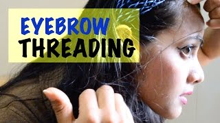 HOW TO EYEBROW THREADING  INDIAN STYLE  THREAD [upl. by Ogires]