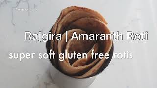 rajgira roti  amaranth Roti recipe  step by step gluten free rajgira chapathi  amaranth flatbread [upl. by Saqaw]