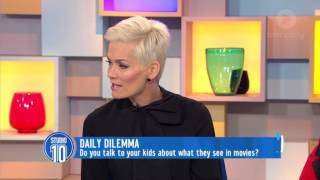 Do you talk to your kids about what they see in movies Daily Dilemma on Studio 10 [upl. by Yelram]